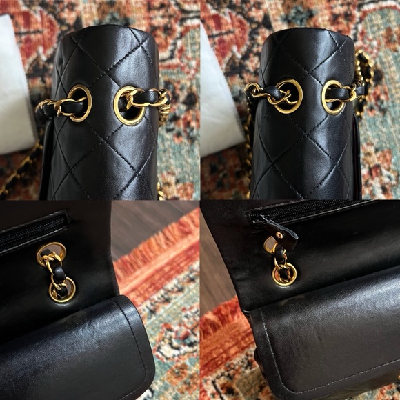 Chanel Classic Vintage Medium Black Double Flap Bag - Picture 8 of 11